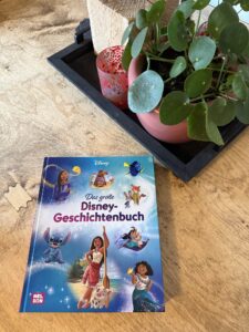 Das große Disney-Geschichtenbuch mit verschiedenen Disney-Charakteren auf dem Cover.