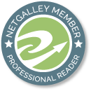 NetGalley Mitgliedsabzeichen für professionelle Leser mit einem grünen und grauen Design.